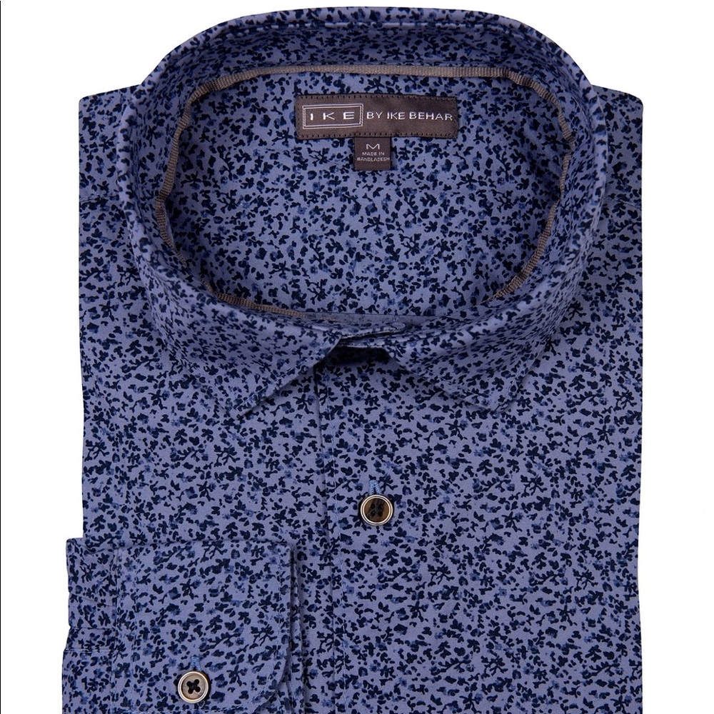 IKe by Ike Behar Button Down Floral Shirt